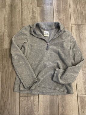 Old navy fleece half zip pullover gray size M